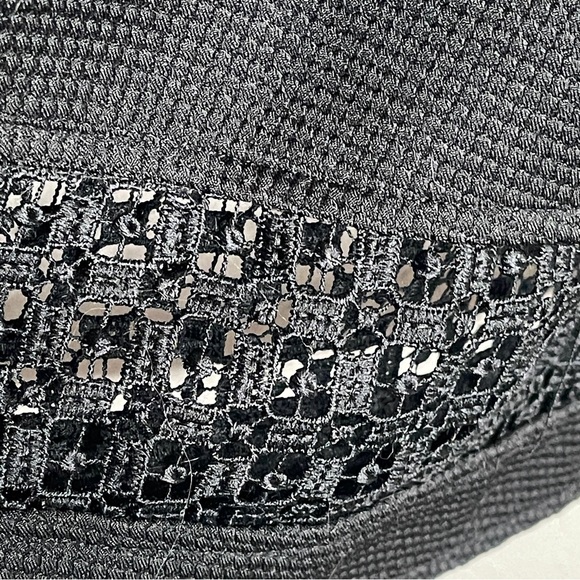 ModCloth Black Fit & Flare Lace Hem Midi Dress | Size Large - Picture 12 of 16